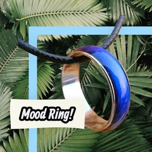 New Silver Stainless Steel Mood Ring for Women